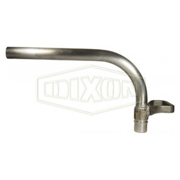 FloMAX Fill Receiver, 1-3/8 in Nominal, Quick Connect Coupler x Tube, Aluminum, Domestic